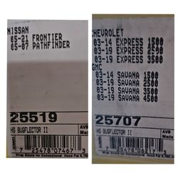 Bugflector II Chevy E Series And Nissan Frontier/Pathfinder