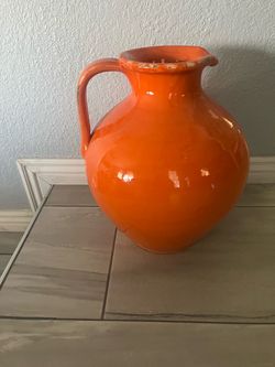 Heavy Ceramic Vase Made In Portugal