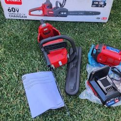 Toro Chainsaw 16" Blade New Kit Baterie And Charger Included 