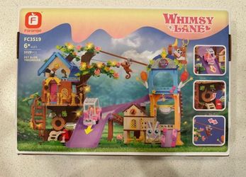 Forange Whimsy Lane Pet Slide Treehouse Building Set