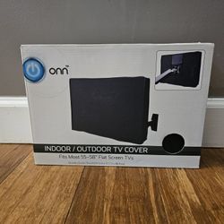 New Onn Indoor, Outdoor TV Cover for 55'' To 58" TVs