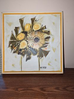 Vintage Original Painting By Mc Caine