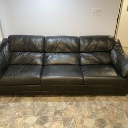 Black Leather Couch