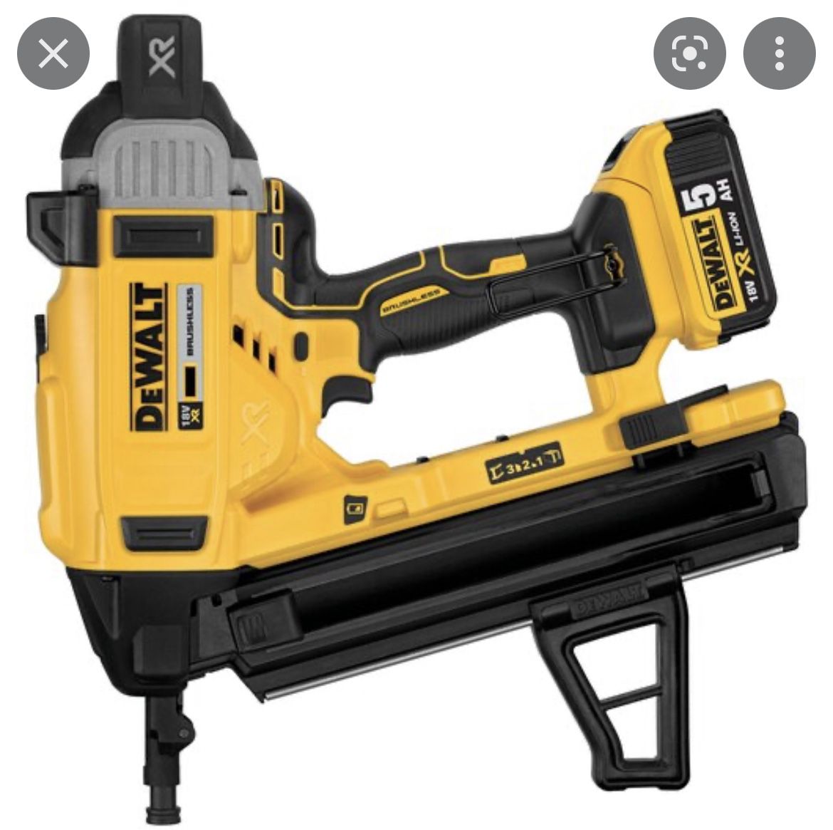 Dewalt Concrete Nail Gun Comes With Battery And Case Missing Charger 