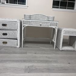 Office Or Bedroom Set With Vintage Mirror