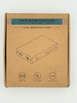 Steetek Display Port 2 in 2 out USB 3.0 KVM Switch 8K@60Hz
