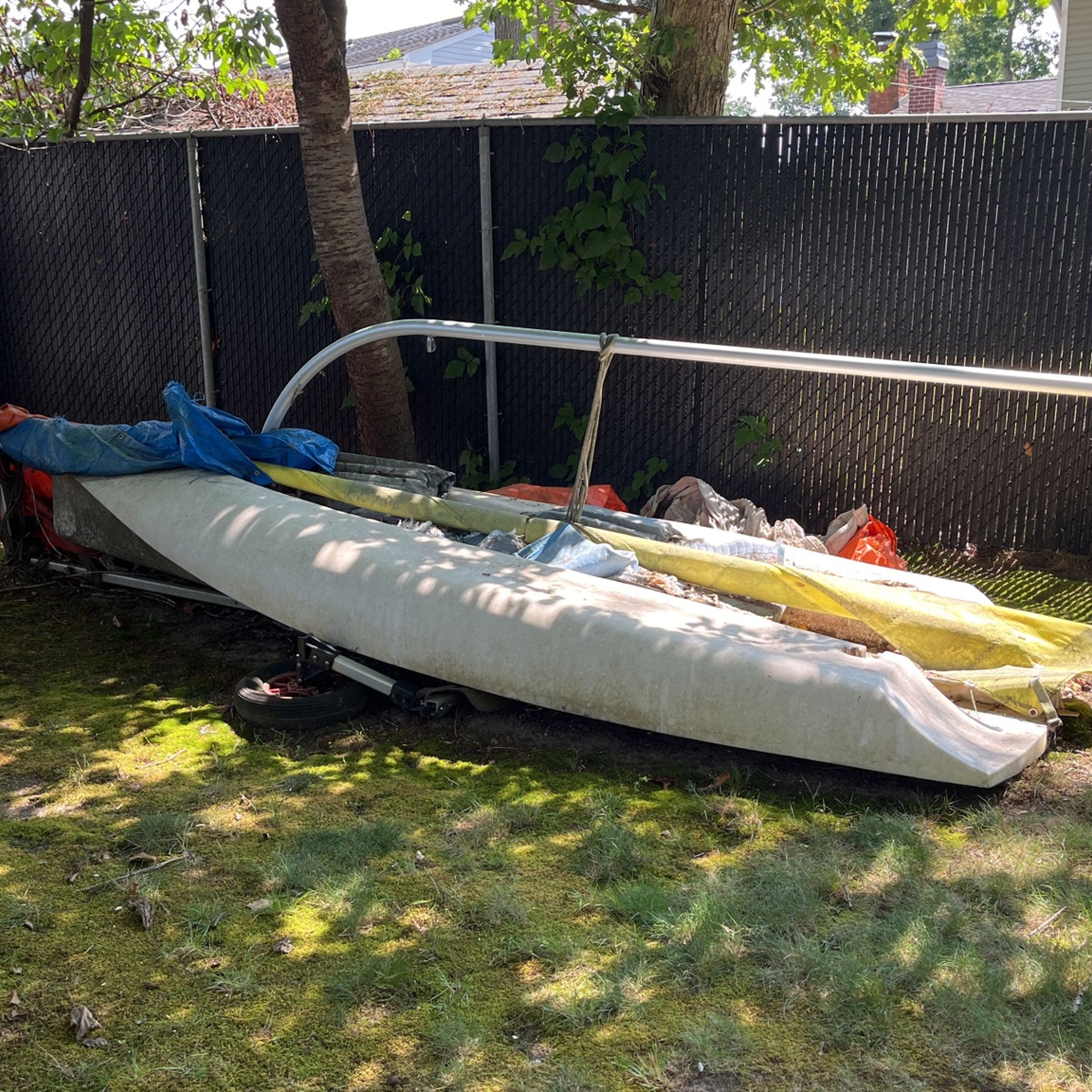 Sailboat with trailer