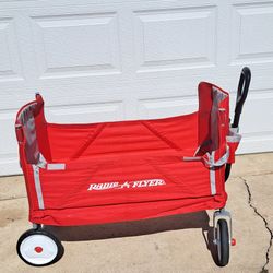 Radio Flyer All Terrain 3-in-1 off Road EZ Fold Wagon for Kids & Cargo, Red