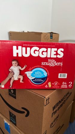 Huggies little snuggles size 2 - 84 diapers