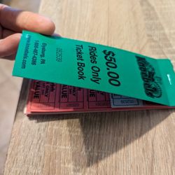 Knoebels Ride Tickets 