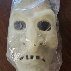 Clown Alley Vintage Witch Halloween Mask Glowing Green 1990s New Rare bruja

