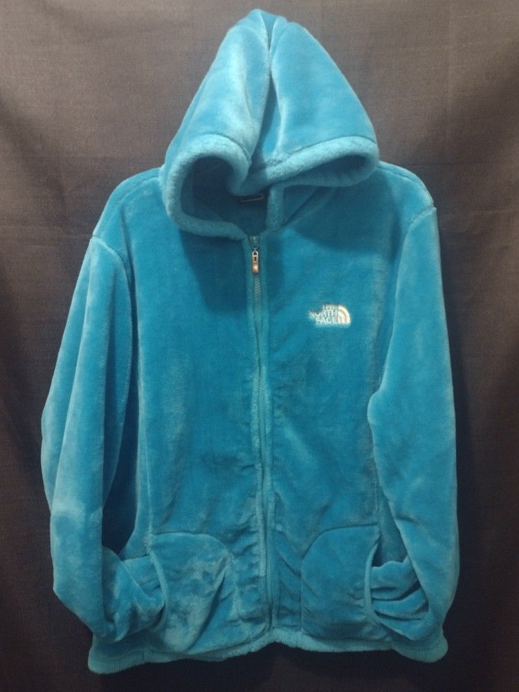 Vintage The North Face Zip up hoodie/Coat Women's Large Turquoise