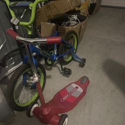 Kids Bike Scooter & Helmet Combo
