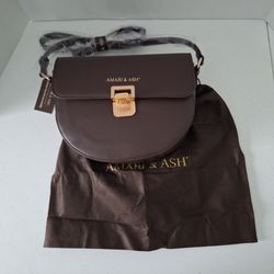 NWT Amari & Ash Crossbody Bag w Dust Bag Chocolate Brown