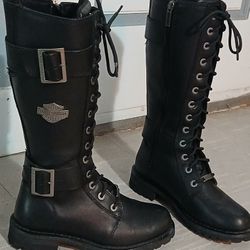 Women's Belhaven Leather Riding Boots - Black