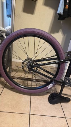 Diamond back, 26inch,theory purple tires,theory pedals,white grips