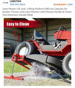 Lawnmower Tractor lift used 4xs. $40