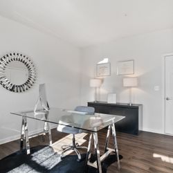 Office Glass Desk (with Chair) 