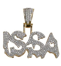 ISSA iced out pendant with rope chain