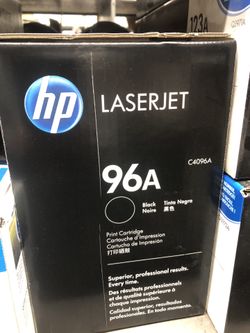 HP Laserjet 96A black cartridge.