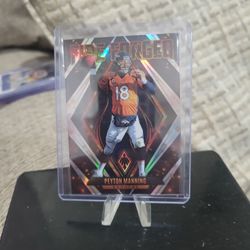 Peyton Manning Fire Forged Phoenix Silver Football Card