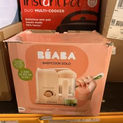 BEABA Babycook Solo 4 in 1 Baby Food Maker, Baby Food Processor Baby Food Steamer, Lrg Capacity 1,100 mL/ 37 oz, 27 Servings in 20 Mins, Auto Steam Co