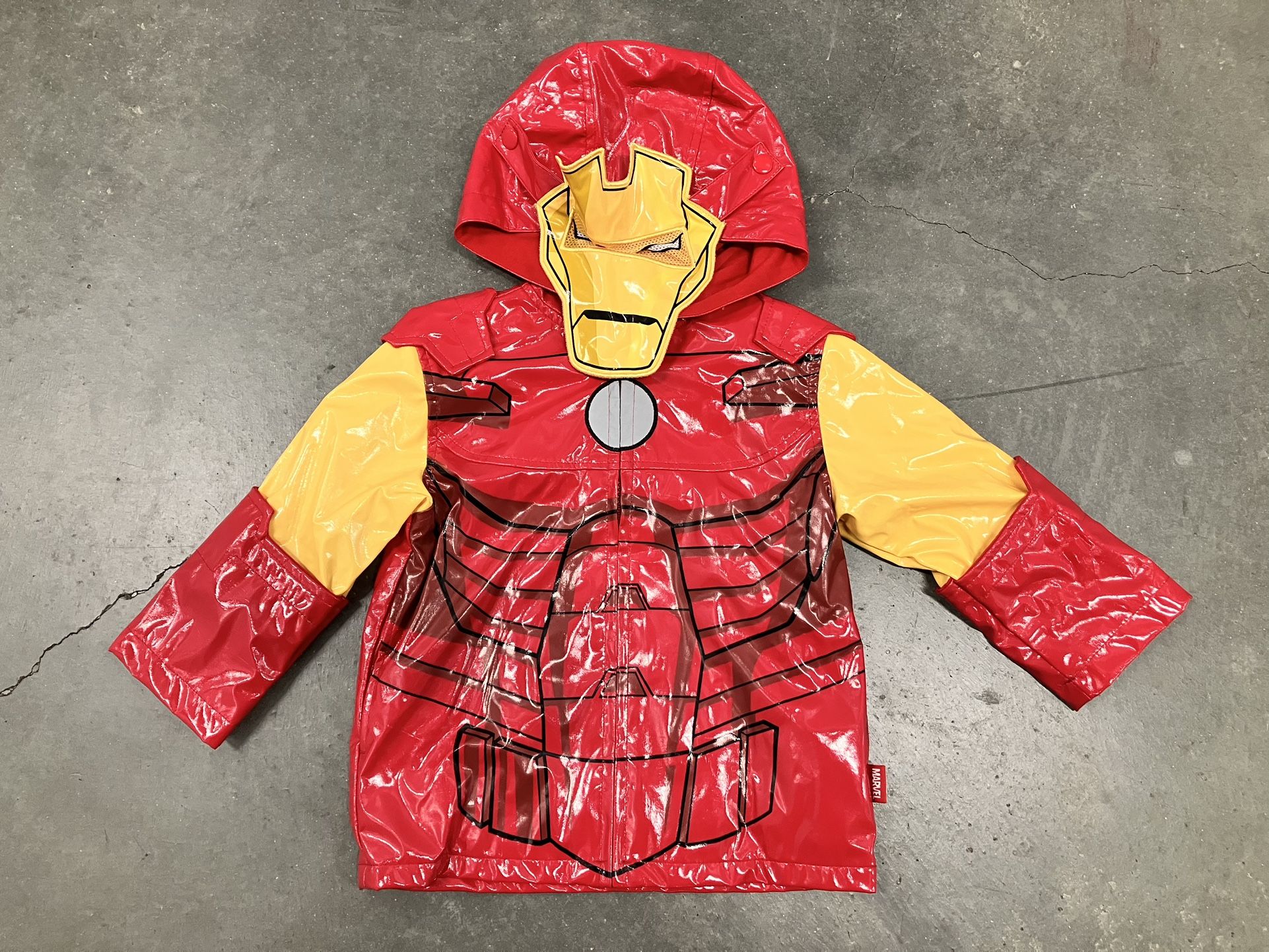 Disney Marvel Toddler Iron Man Rain Coat Jacket