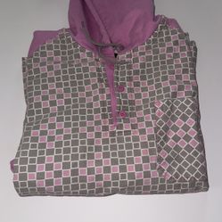 Levi Pink/Grey Hoodie