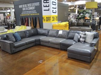 Toscano 5pc Medici Gray Sectional - Gray | L-Shaped Couch | Corner Couch