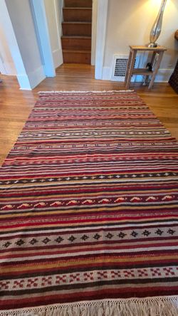 IKEA Boho / Southwestern Striped Flatweave Rug – 4.5' x 7' – $90 OBO
