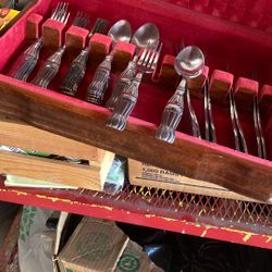 Coke silverware set service for 6+ plus +1960s very rare set