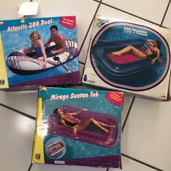 Vintage Water Rafts … Unused New In Box