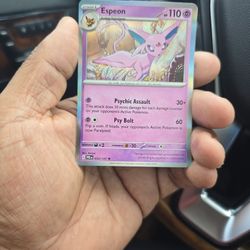 Pokemon Espeon 110 Points Card