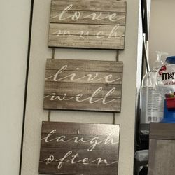 Love Live Laugh Sign