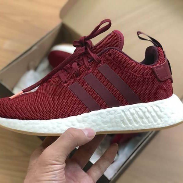 Adidas boost NMD R2 SHOES burgundy size 13 for in CA - OfferUp