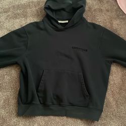 Black essentials hoodie
