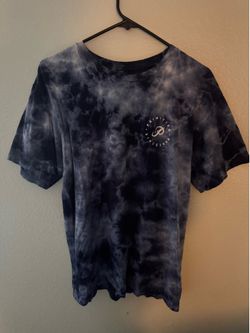 Vintage Primitive Logo Tie Dye Orbit Crystal Washed Navy T Shirt
