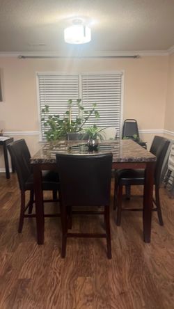 5pc  brown dining set