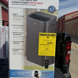 Midea 10,000 BTU Smart Portable Air Conditioner with heat, New, Covers up to 450 Sq. ft