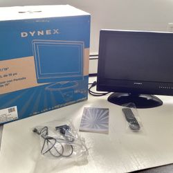 Preowned DYNEX 19” LCD Television Model DX-LCD19 Remote Stand etc.