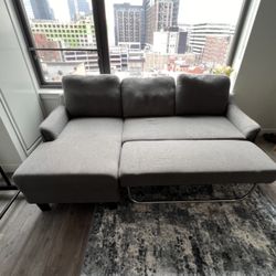 Compact Ashley Furniture Jarreau Sectional Sofa w/ Pullout Bed