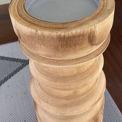 Wooden Candle Holder Decor 