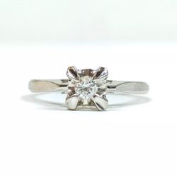 Engagement Ring   Platinum Diamond 0.1ct 