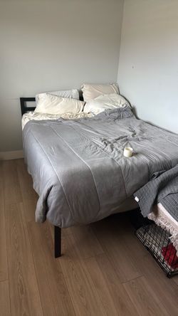 Queen bed and frame for sale OBO
