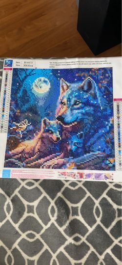 Wolf Diamond Art