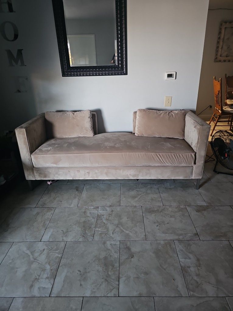 Suede Couch