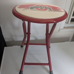 Ohio State Metal Folding Stool 