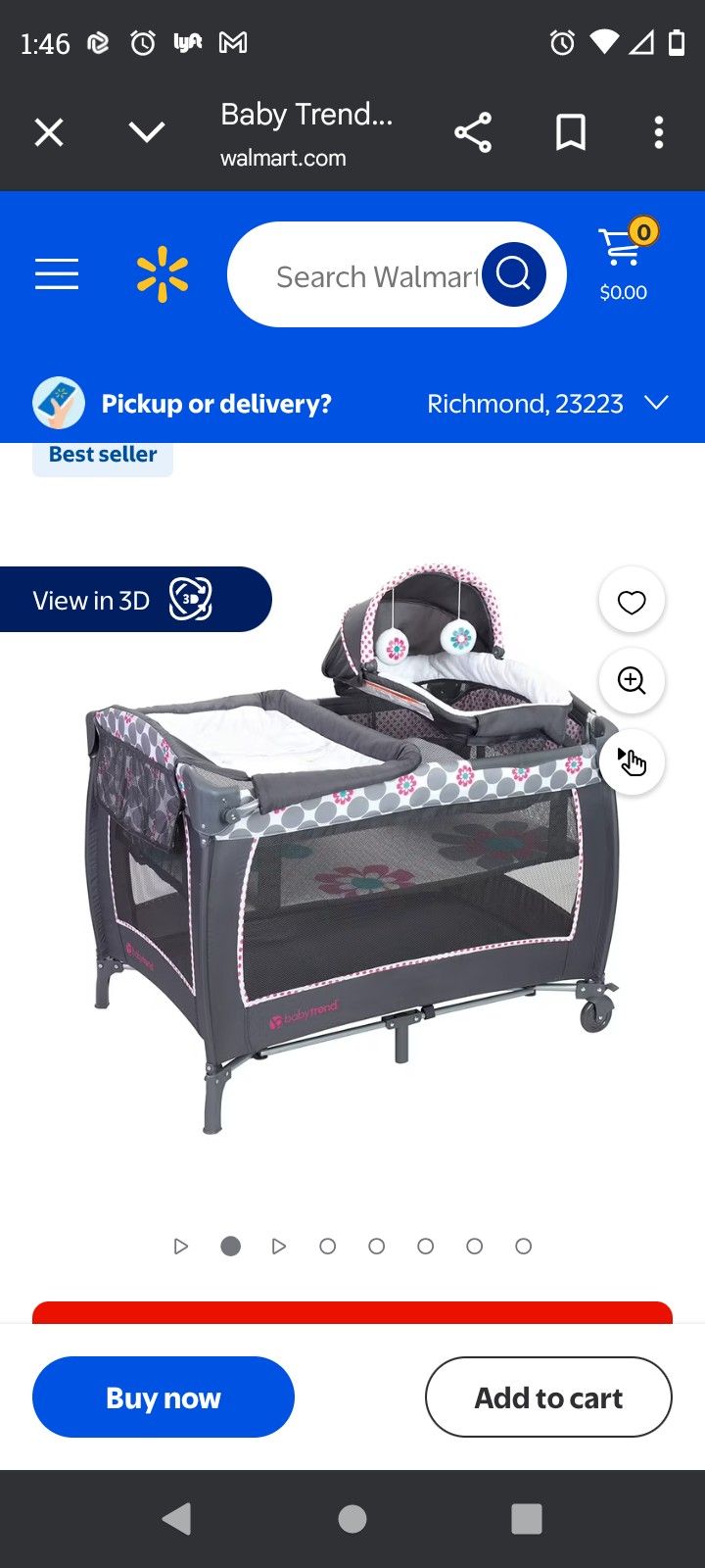 Baby Trend (Daisy Dot) Bassineten/Pack 'N Play