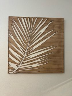 Palm Leaf Wood Wall Art