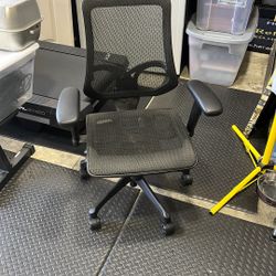 Adjustable Office Desk Chair - Black (Already Assembled)